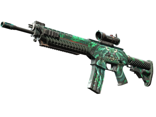 SG 553 | Dragon Tech (Well-Worn)
