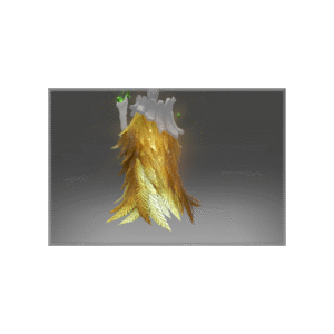 Inscribed Golden Ornithomancer Mantle of the Benefactor